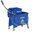 Mini - Fahreimer 20 Liter in Blau- inkl. Presse - Reinigungswagen mit Trennwand